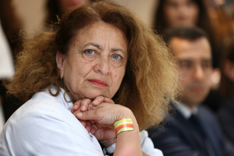 La fondatrice de la Maison des femmes de Saint-Denis, Ghada Hatem, le 22 mai 2023 à Saint-Denis ( AFP / Thomas SAMSON )