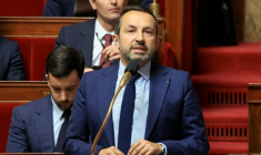 Le vice-président du Rassemblement national et député du Nord, Sébastien Chenu, à l'Assemblée nationale à Paris le 26 mai 2026 ( AFP / Ludovic MARIN )
