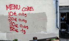 Un point de deal, à Marseille, le 3 décembre 2025 ( AFP / Miguel MEDINA )