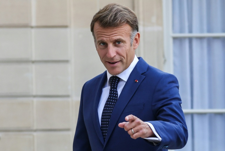 Le président de la République Emmanuel Macron à Paris le 10 septembre 2026 ( AFP / Ludovic MARIN )
