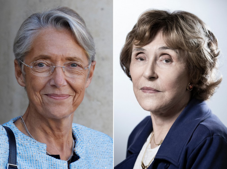 Élisabeth Borne et Édith Cresson. ( AFP / JOEL SAGET )