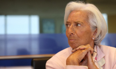 Christine Lagarde à Bruxelles, en Belgique, le 25 septembre 2023. ( AFP / SIMON WOHLFAHRT )