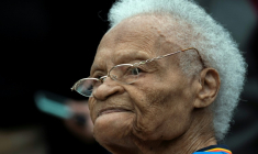 Viola Fletcher assiste à une cérémonie commémorant les 100 ans du massacre raciste de Tulsa en 1921, le 31 mai 2021 à Tulsa, dans l'Oklahoma ( AFP / Andrew CABALLERO-REYNOLDS )