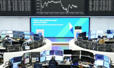 Le graphique de l'indice boursier allemand DAX à la bourse de Francfort