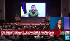 Ukraine : devant le Congrès américain, V. Zelensky accentue la pression sur J.Biden.