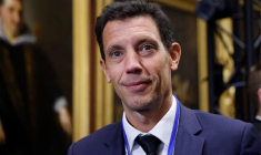 Franck Gervais, directeur général du groupe Pierre et Vacances-Center Parcs, à Chantilly le 11 janvier 2024. ( POOL / LUDOVIC MARIN )