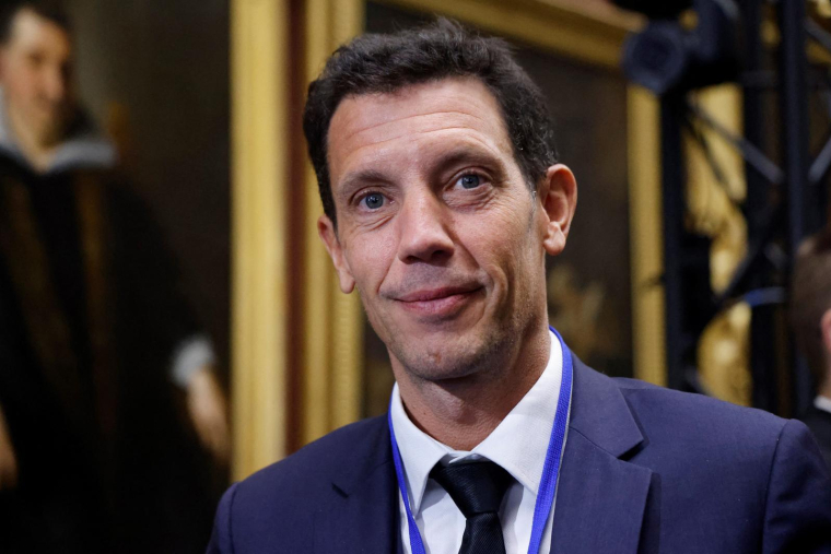 Franck Gervais, directeur général du groupe Pierre et Vacances-Center Parcs, à Chantilly le 11 janvier 2024. ( POOL / LUDOVIC MARIN )