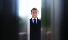Le président français Emmanuel Macron lors des commémorations du 8-mai 1945, le 8 mai 2026 à Paris   ( POOL / Teresa SUAREZ )