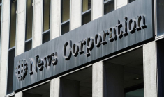 Le siège de News Corp alors que Rupert Murdoch quitte la présidence de News Corp et Fox