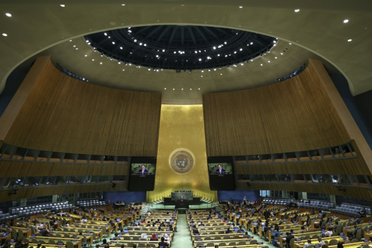 L'assemblée générale des Nations unies, à New York, le 29 septembre 2025 ( AFP / ANGELA WEISS )
