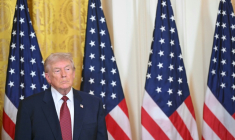 Le président américain Donald Trump lors de l'événement "Champion du charbon" à la Maison Blanche, le 11 février 2026 à Washington ( AFP / SAUL LOEB )