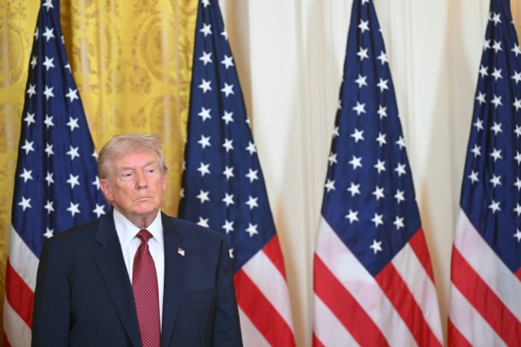 Le président américain Donald Trump lors de l'événement "Champion du charbon" à la Maison Blanche, le 11 février 2026 à Washington ( AFP / SAUL LOEB )