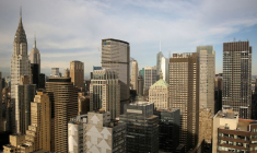 Vue générale de la ligne d'horizon de Manhattan à New York