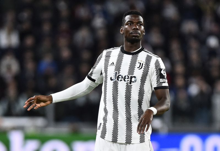 Paul Pogba de la Juventus réagit Allianz Stadium, Turin