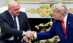 Le président américain Donald Trump rencontre le président libanais Aoun à Washington