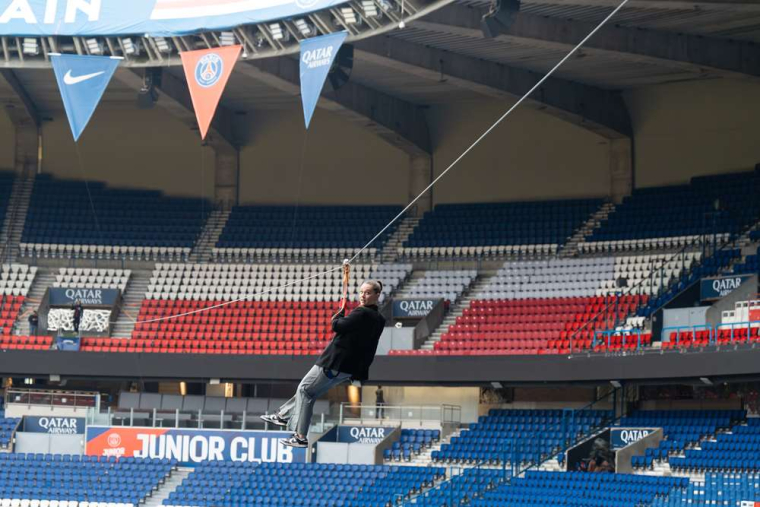 Le Parc des Princes propose une nouvelle attraction à sensation forte