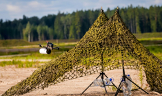 Latvia organised together with NATO in 2025 anti-drone military exercises that featured some home-grown tech  ( AFP / Gints Ivuskans )