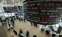 La salle de contrôle d'Euronext, société qui gère la Bourse de Paris ( AFP / Thomas SAMSON )