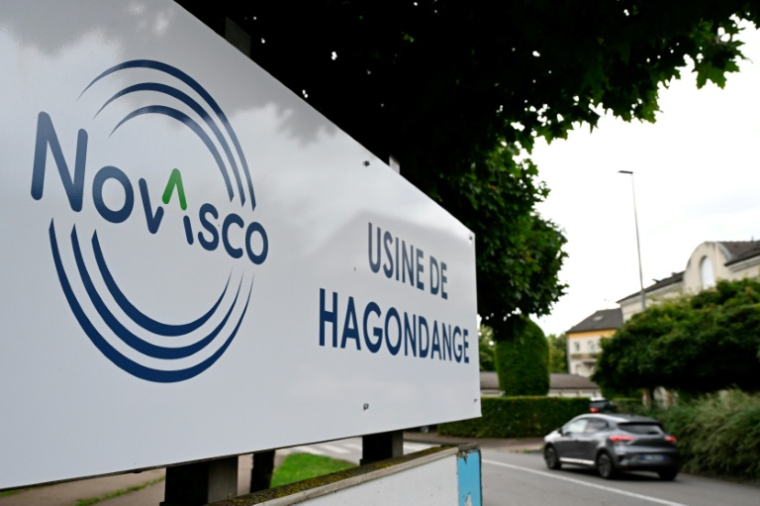 L'usine de Hagondange de l'aciériste Novasco, le 30 juillet 2025 en Moselle ( AFP / Jean-Christophe VERHAEGEN )