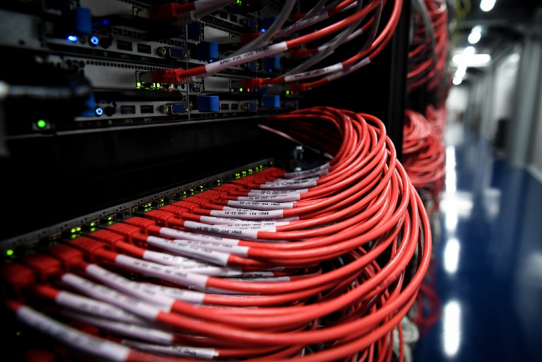 Un serveur de Scaleway, en 2021 (illustration) ( AFP / ALAIN JOCARD )