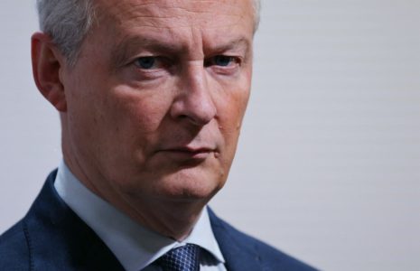 Bruno Le Maire à Paris, le 26 janvier 2024. ( AFP / THOMAS SAMSON )