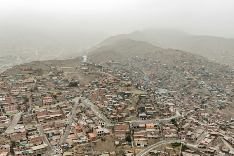 Vue aérienne du district de San Juan de Lurigancho, à Lima, au Pérou, le 27 mai 2026 ( AFP / Connie FRANCE )