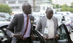 Le ministre du Pétrole sud-soudanais Puot Kang Chol, en 2023, à Vienne ( AFP / ALEX HALADA )