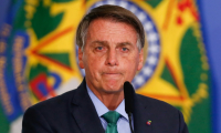 L'ex président brésilien Jair Bolsonaro le 5 août 2021, à Brasilia, au Brésil ( AFP / Sergio Lima )
