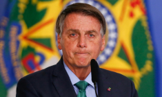 L'ex président brésilien Jair Bolsonaro le 5 août 2021, à Brasilia, au Brésil ( AFP / Sergio Lima )