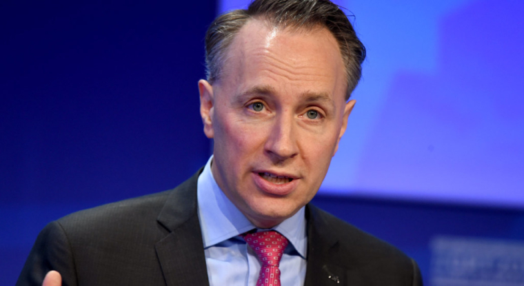 Thomas Buberl, directeur général d'Axa. (© E.Piermont / AFP)