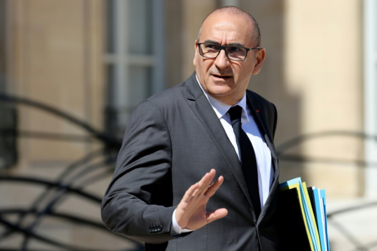 Le ministre français de l'Intérieur, Laurent Nunez, quitte le palais de l'Elysée, à Paris, le 27 mai 2026 ( AFP / Ludovic MARIN )