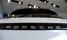 Le logo du constructeur automobile allemand Porsche