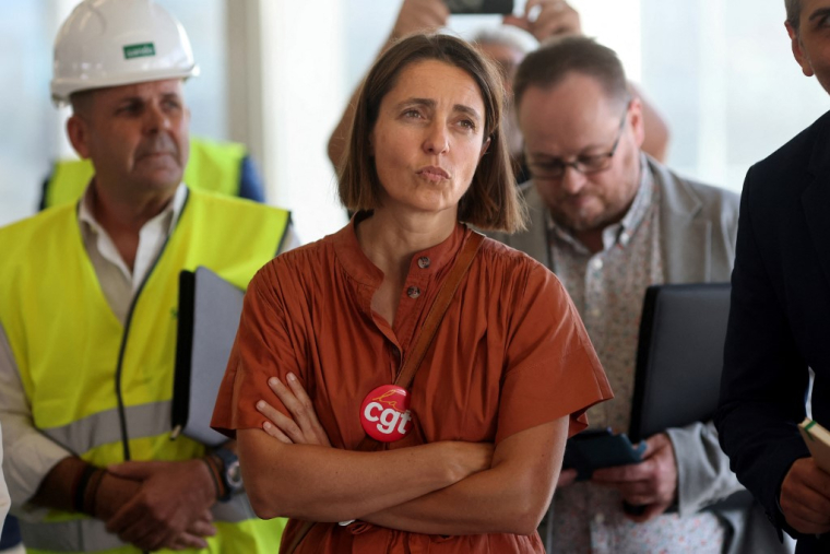 Sophie Binet à Madrid, en Espagne, le 9 septembre 2026. ( AFP / THOMAS COEX )