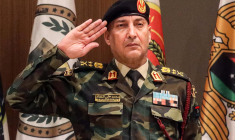 Le général lybien Mohamed al-Haddad a perdu la vie dans un vol qui s'est écrasé e 23 décemmbre Ankara (Turquie). Il était accompagné de ses quatre assistants et trois membres de l'équipage.  ( AFP / ABDULLAH DOMA )