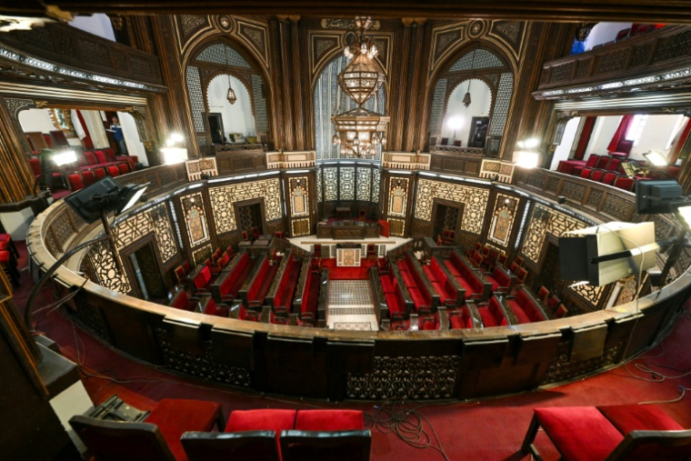 Le Parlement syrien à Damas, le 1er octobre 2025 ( AFP / Louai Beshara )