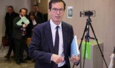 Le ministre du Travail, Jean-Pierre Farandou, le 13 avril 2026 à Paris ( AFP / Ludovic MARIN )