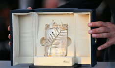 La Palme d'or de la 78ème édition du festival de Cannes, le 24 mai 2025, dans les Alpes-Maritimes ( AFP / Bertrand GUAY )