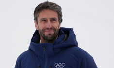 Le patron des JO-2024 de Paris Tony Estanguet à Bormio, en Italie, le 14 février 2026 ( AFP / Dimitar DILKOFF )