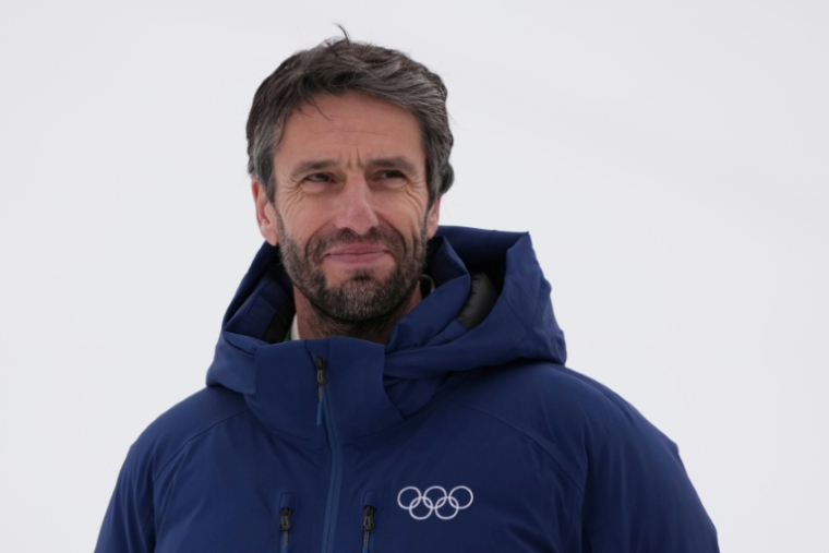 Le patron des JO-2024 de Paris Tony Estanguet à Bormio, en Italie, le 14 février 2026 ( AFP / Dimitar DILKOFF )