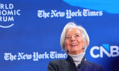 Christine Lagarde, présidente de la Banque centrale européenne (BCE) à Davos