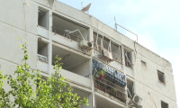 Des dégâts suite à un missile iranien à Ramat Aviv, près de Tel-Aviv