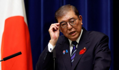 Le Premier ministre japonais sortant Shigeru Ishiba
