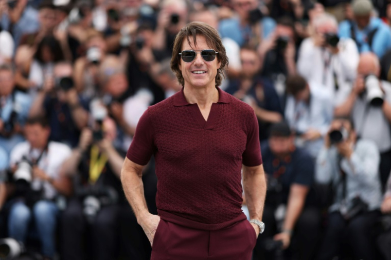 L'acteur et producteur américain Tom Cruise lors d'un photocall pour le film "Mission: Impossible - The Final Reckoning" au 78e Festival de Cannes, le 14 mai 2025 ( AFP / Sameer AL-DOUMY )