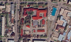 Une image satellite de l'Institut de lutte contre la peste de Sibérie et d'Extrême-Orient, situé à Irkoutsk