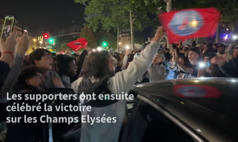 C1: les supporters du PSG entre "joie et de fierté" après la qualification en finale