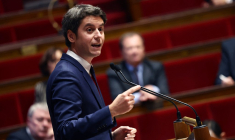 Gabriel Attal à Paris, le 30 janvier 2024. ( AFP / EMMANUEL DUNAND )