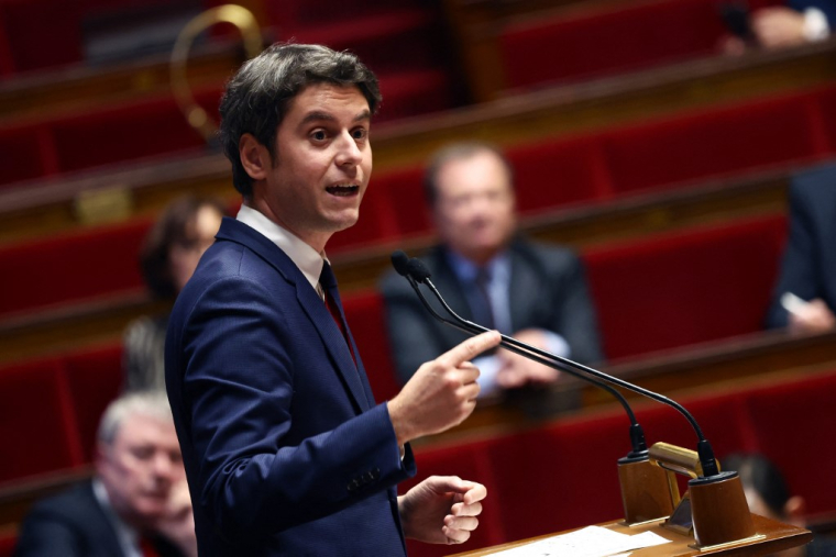 Gabriel Attal à Paris, le 30 janvier 2024. ( AFP / EMMANUEL DUNAND )