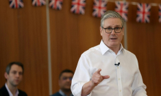 le Premier ministre britannique Keir Starmer, le 10 février 2026 au nord de Londres ( POOL / Suzanne Plunkett )