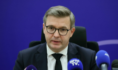 Le procureur de la République de Meaux, Jean-Baptiste Bladier, le 26 décembre 2023 à Meaux ( AFP / ALAIN JOCARD )