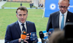 Paris et Berlin ont affiché leur unité au début d'un sommet sur la compétitivité de l'UE ( AFP / Ludovic MARIN )